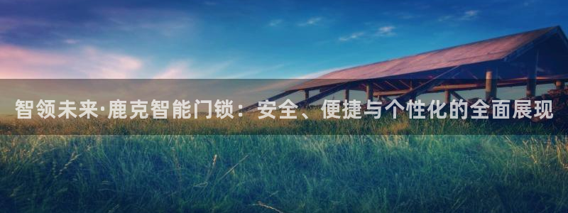 开丰娱乐天：智领未来·鹿克智能门锁：安全、便捷与个性化的全面