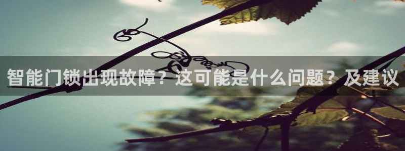 开丰娱乐登录地址入口：智能门锁出现故障？这可能是什么问题？及