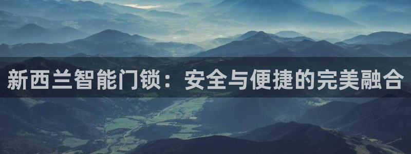 开丰娱乐官网平台下载：新西兰智能门锁：安全与便捷的完美融合