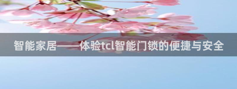 开丰娱乐app：智能家居——体验tcl智能门锁的便捷与安全
