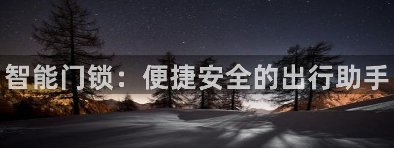 开丰娱乐app：智能门锁：便捷安全的出行助手