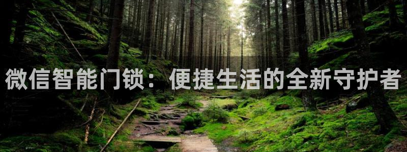 开丰娱乐注册电7O777：微信智能门锁：便捷生活的全新守护者
